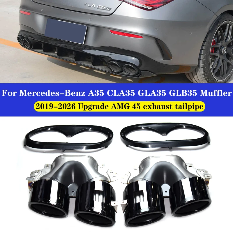 Améliorer votre Mercedes-AMG CLA34 avec un échappement à 4 sorties en acier inoxydable un guide complet d’évaluation et d’installation