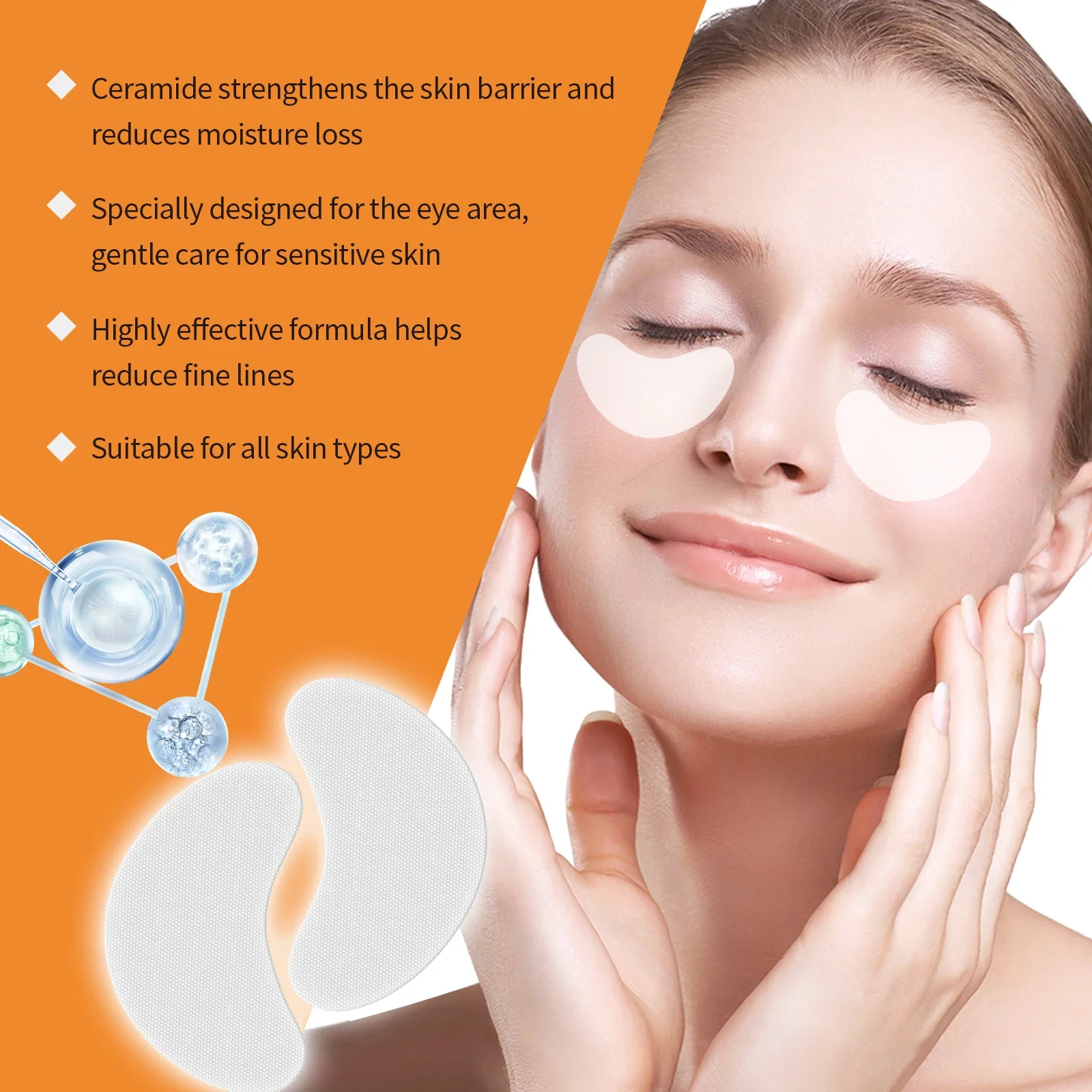 24-72 Stuks Collageen Oogmasker Verstevigende Oog Huid Vervagen Fijne Lijntjes Verhogen Elasticiteit Diepe Hydratatie Hydraterende Ooglapjes zorg