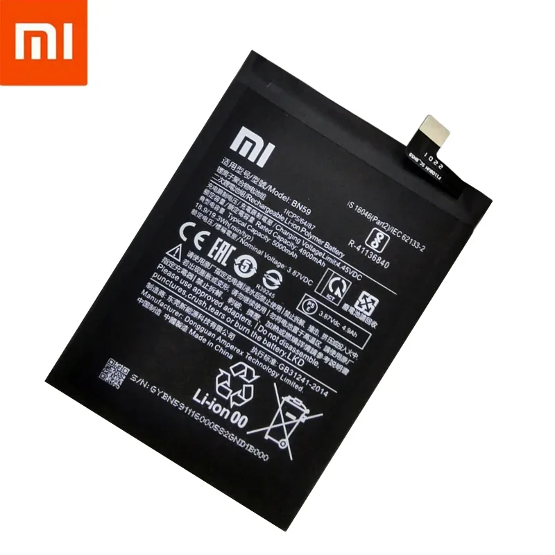 2024 Years 100% Original High Quality New BN59 5000mAh Battery For Xiaomi Redmi Note10 Note 10 10S Batteries Bateria Tools