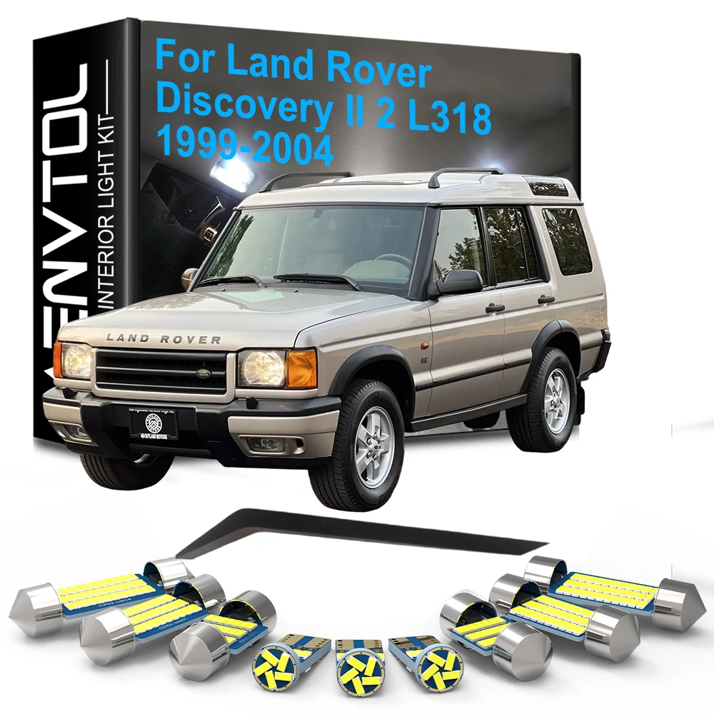 7-teiliges LED-Innenbeleuchtungsset mit Canbus für Land Rover Discovery II 2 L318 1999-2004 LED-Glühbirnen für den Innenraum