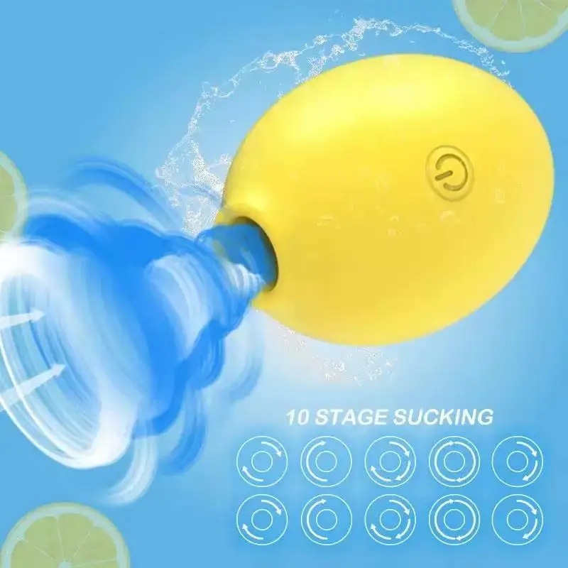 Lemon Sucking Clitoral Vibrator  Sex Toy for Womens Clit Sucking Licking Clitoral Nipple Sucker Vibrators for Female Couples view 5