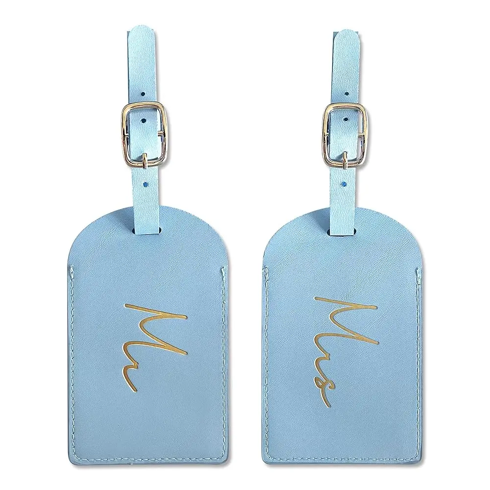 

Подарки для него и для нее: бирки для багажа с золотой фольгой и тиснением, кожаные бирки для сумок, идентификационные бирки для путешествий с регулируемым ремешком, W