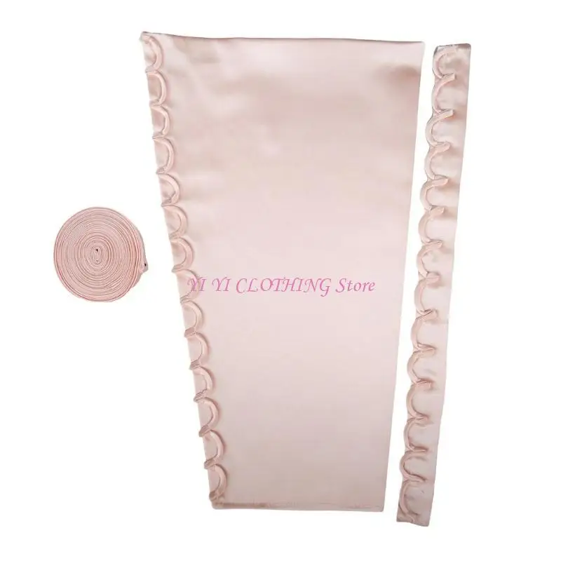 N5KF Satined Corset Laceup Back for Wedding Gown Corset Back Set 4Meters Length