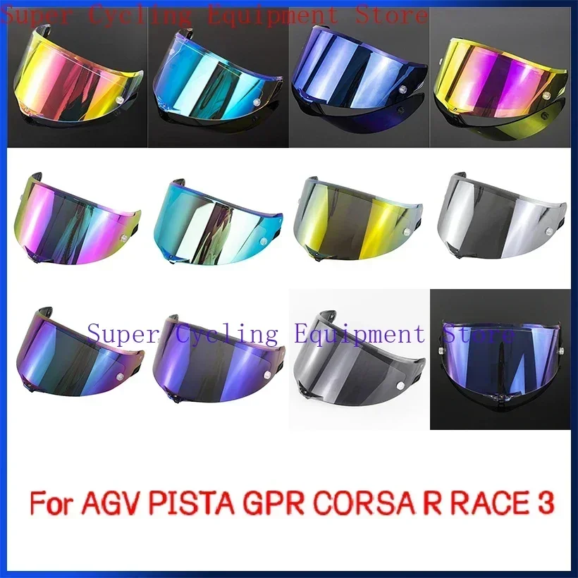 

Мотоциклетный шлем на все лицо, козырек, линза для AGV PISTA GPR CORSA R RACE 3, защита от УФ-лучей, пылезащитный шлем, козырек, аксессуары для объектива