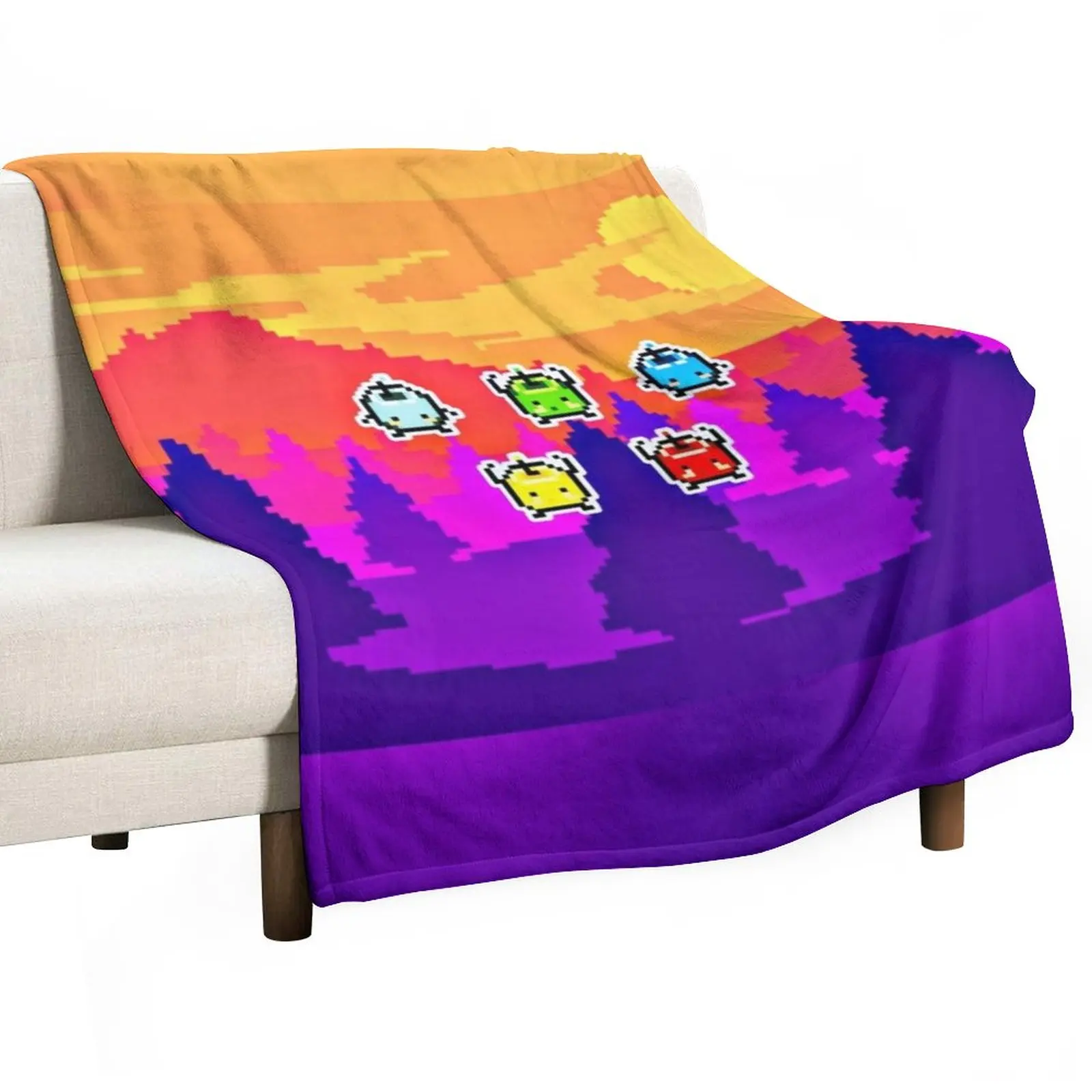 

Stardew valley junimos Throw Blanket Single Blanket Retro Blankets Luxury Throw Blanket