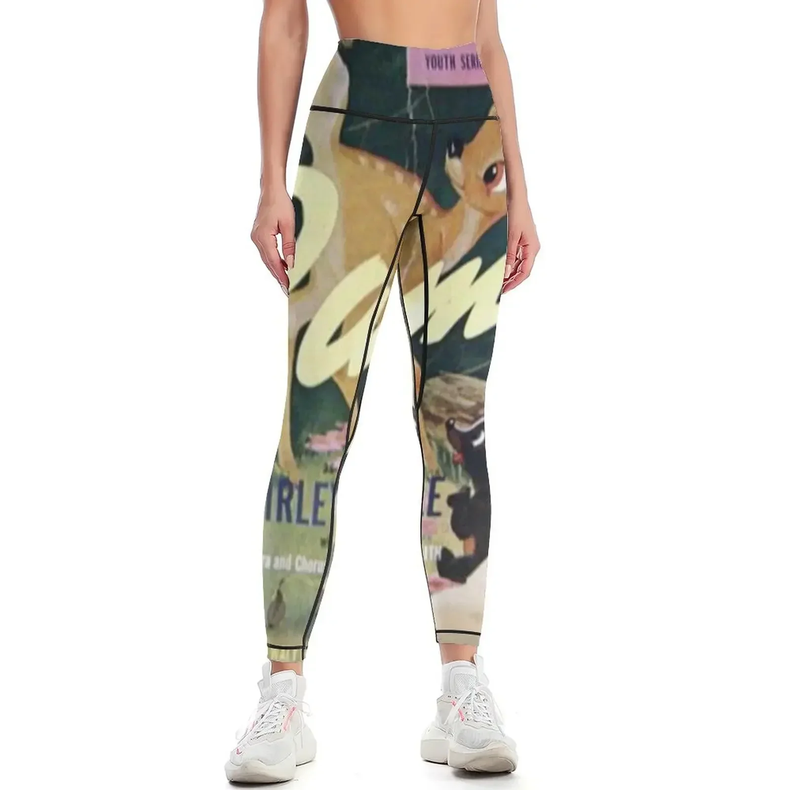 

Bambi, Shirley Temple, 78, illustration Leggings Women's gym sportswear woman gym 2025 gym pants wear Womens Leggings