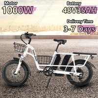 PHILODO-Traveller Electric Bicycle 1000W Peak Power 48V35AH Lithium Battery Adult Electric Bike 20-inch tire City Freight E-bike