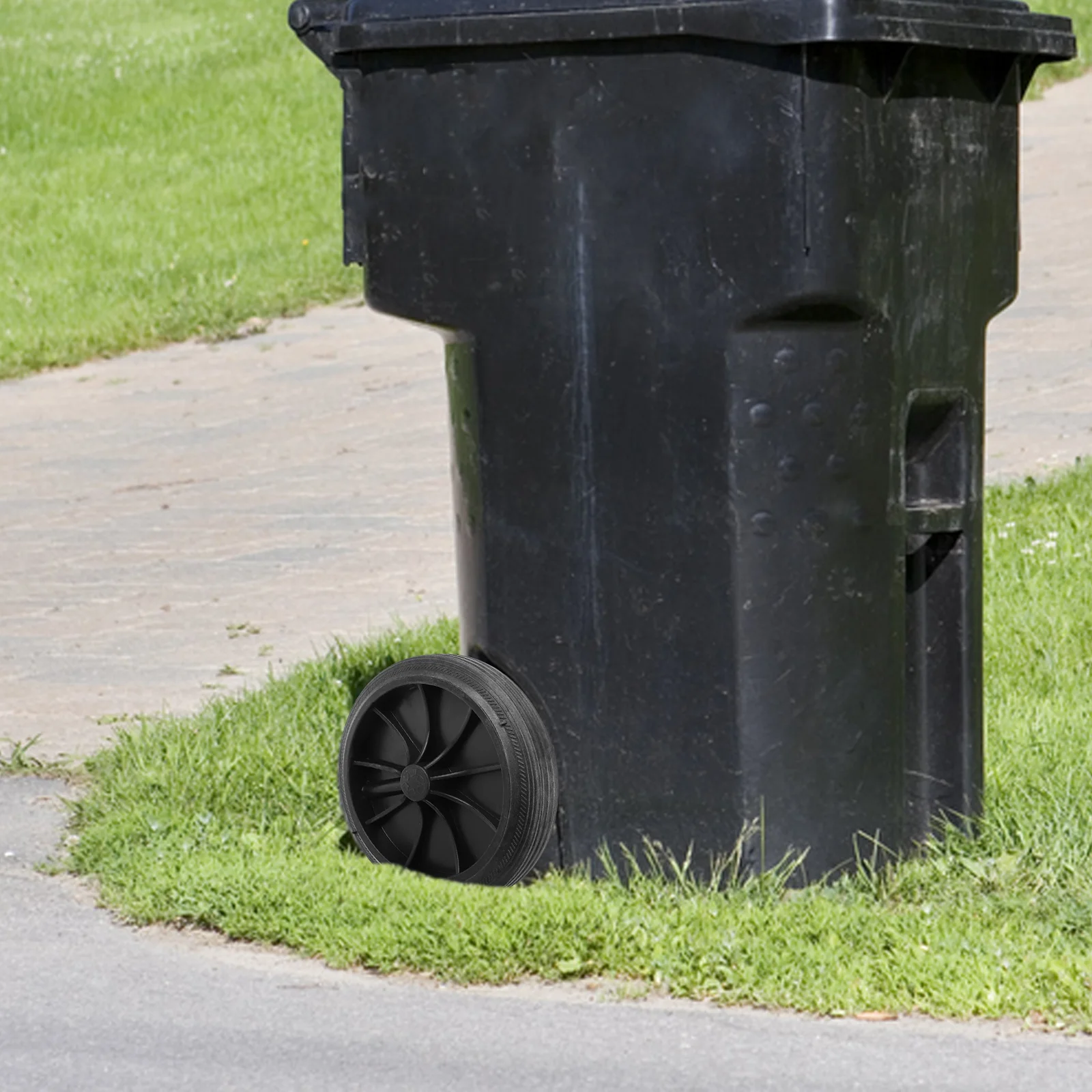 Trash Can Replacement Wheels Automatic Garbage Bin for Gallon Rubber Accessories