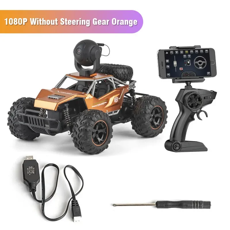 RC High Speed Drift Auto APP Steuerung 1080P ESC Kamera WIFI FPV Legierung Offroad Klettern Fahrzeug Kinder Spielzeug Dual Fernbedienung Lkw