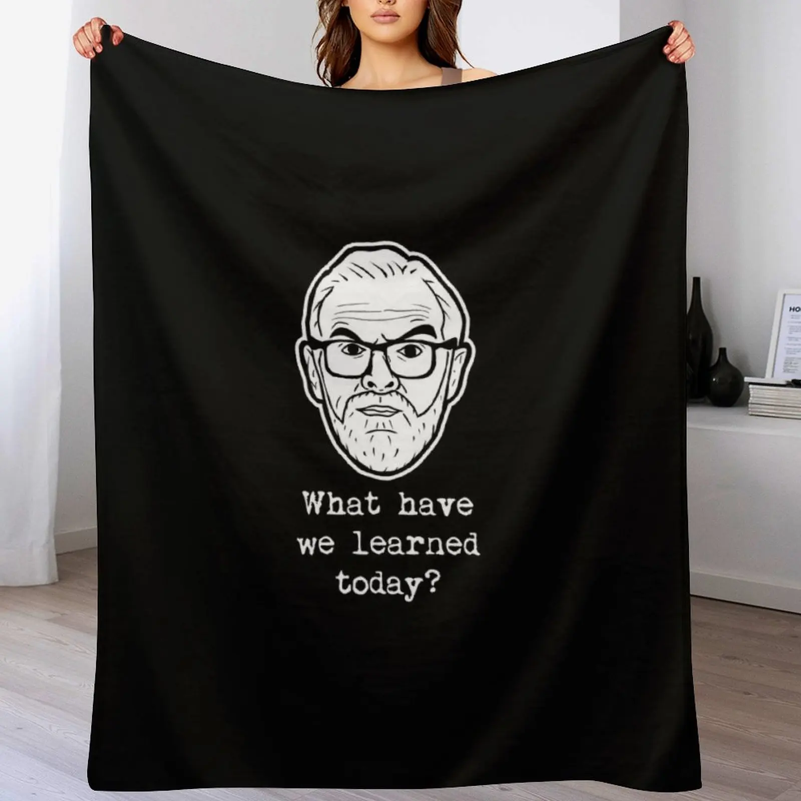 

Taskmaster - What have we learned today - Greg Davies Classic T-Shirt Throw Blanket Custom Heavy Tourist Hairy Blankets