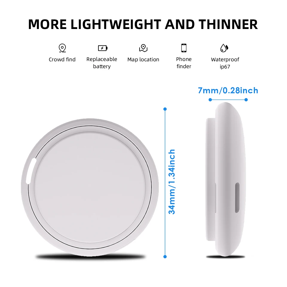 Yangood Tracker Anti-Lost Device Vehicle Tracking Anti-Lost Locator Portable Mini Smart Tracker ChildrenPetWallet GPS Location