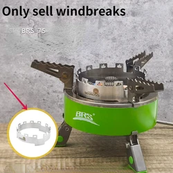 BRS-75 Five-star Stove Special Stainless Steel Windshield Accessories Outdoor Camping Equipments Travel Outing Accessories New