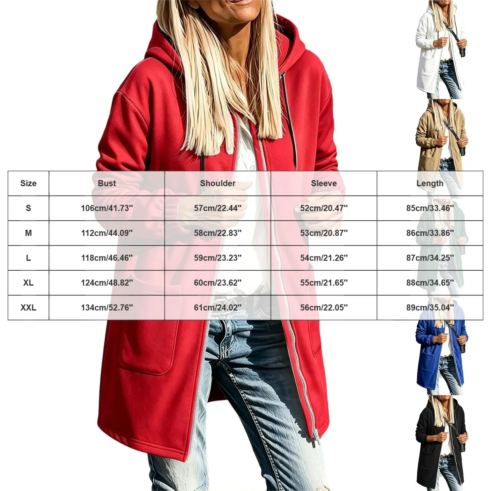 Long Zip Up Hoodie Women Fall Casual Oversized Hooded Sweatshirts Be Still Hoodies for Women