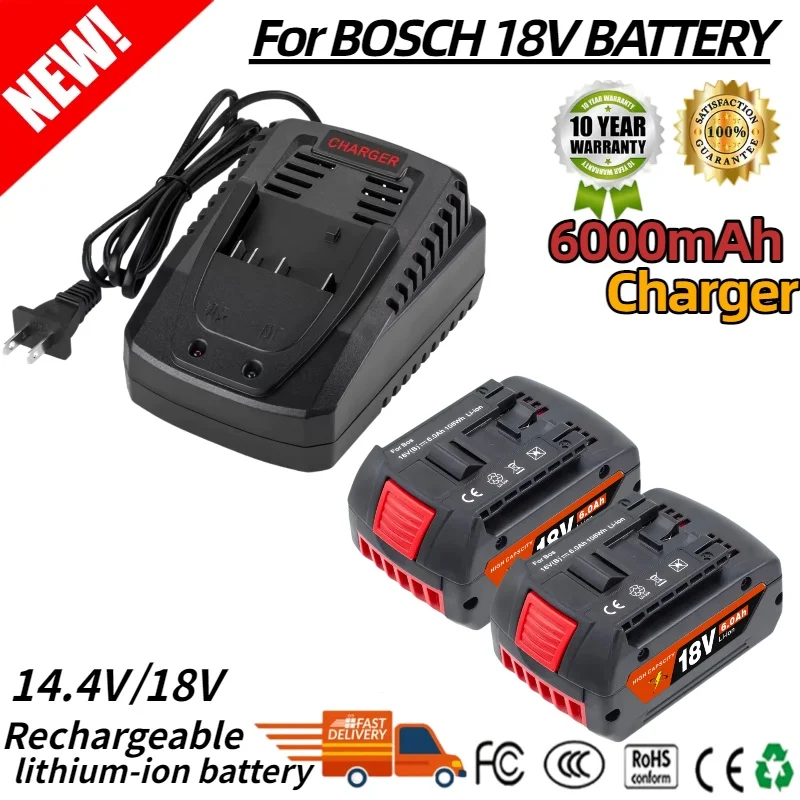 

ProCORE Replacement Batteryfor Bosch 18V 6.0AH BAT618BAT609 GBA18V80Professional Cordless Tool with Charger