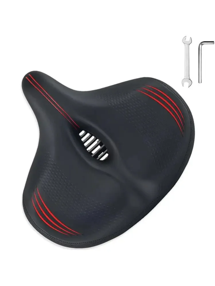 AliExpress NONE Bicycle Seat Cushion, Comfort Exercise or Road and Electric Bike Seat Cushion Extra Wide, Shock Absorption & Waterproof, Bike Saddle Replacement for Women & Men