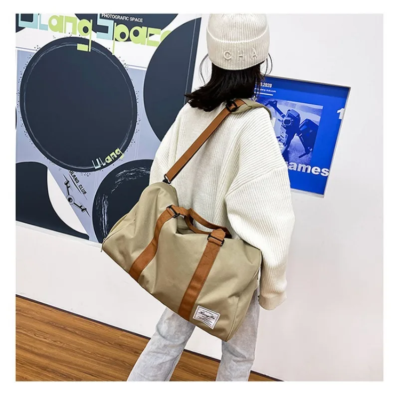 다기능 스포츠 짐 가방 (건식/습식 분리 수납공간 포함) 남녀공용 여행 핸드백 크로스바디 아웃도어 러기지 팩