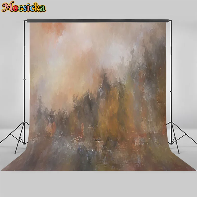 Abstract Photography Background Abstract Colorful Paint Oil Painting Graffiti Adults Child Portrait Backdrop Photo Studio Props