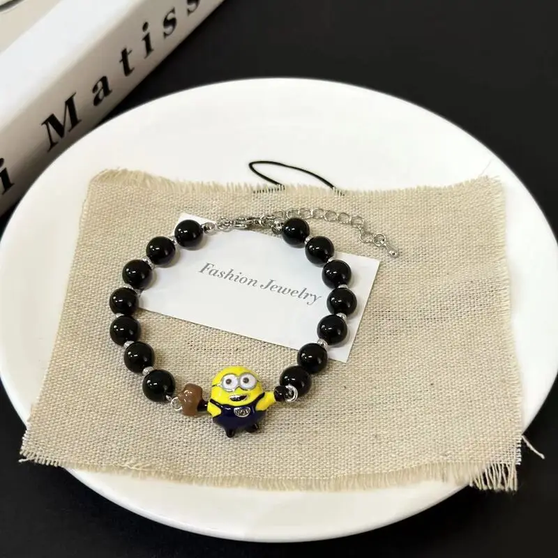 Minimalist Minion Beaded Bracelet | Cute Cartoon Couple Jewelry | Lightweight Luxury Birthday Gift view 6