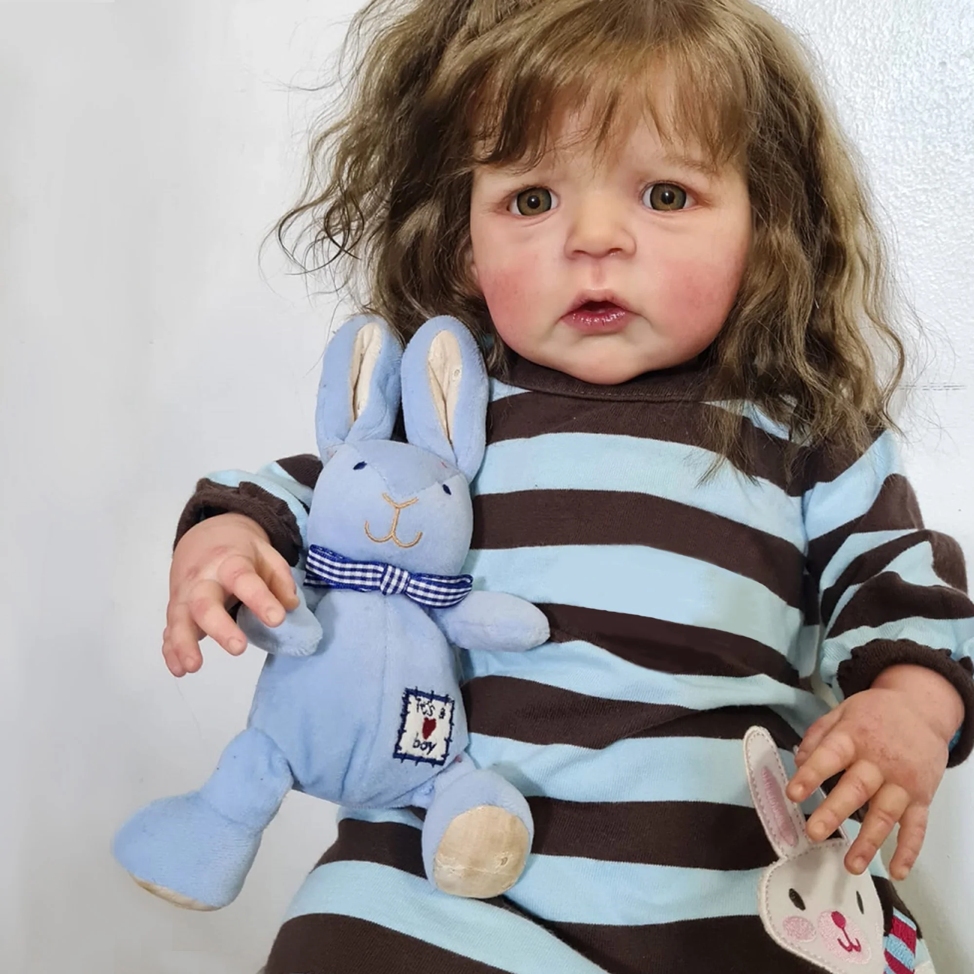 Sandie Bebé Reborn Dolls 3D Painted 66CM Standing Toddler Reborn Doll Toys For Children Muñecas Para Niñas