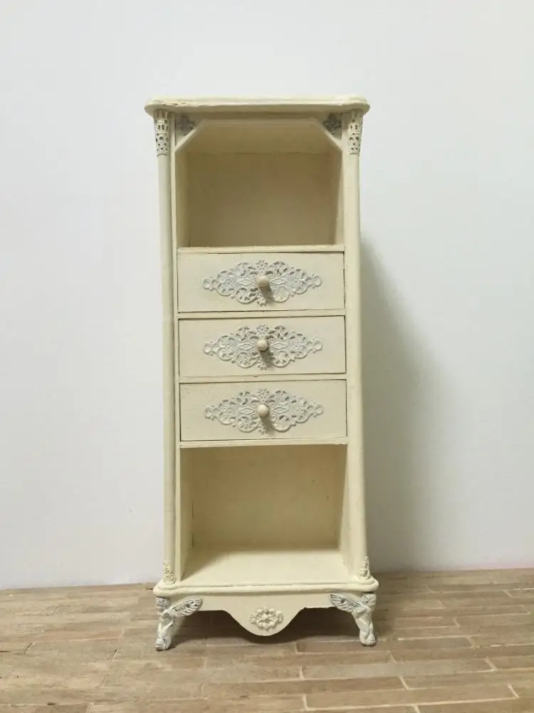 1:6 1:8 Domek dla lalek Mini model Akcesoria meblowe Retro Gablota Pełne lustro Bjd Blyth Żołnierz Lol miniaturowy wystrój