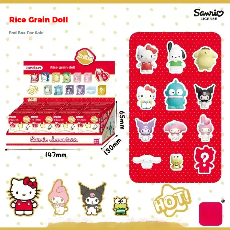 Authentische Sanrio Familie Kreative Mini Korn Blind Box Spielzeug Anime Figuren Pochacco Hangyodon Kuromi Pompompurin Ornament Spielzeug Geschenk