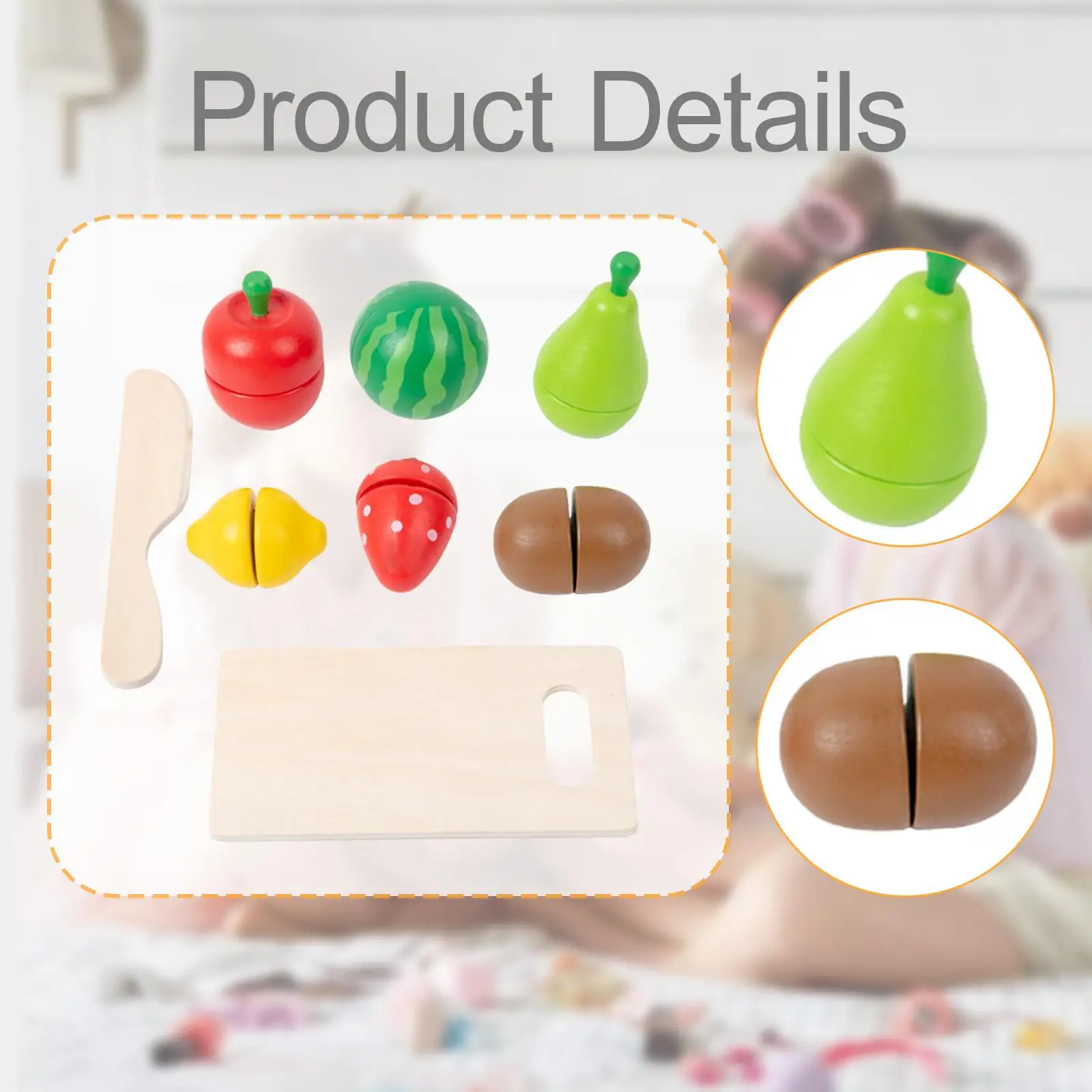 Cutting Play Food Toys Pretend Play Kitchen Accessories Birthday Gifts