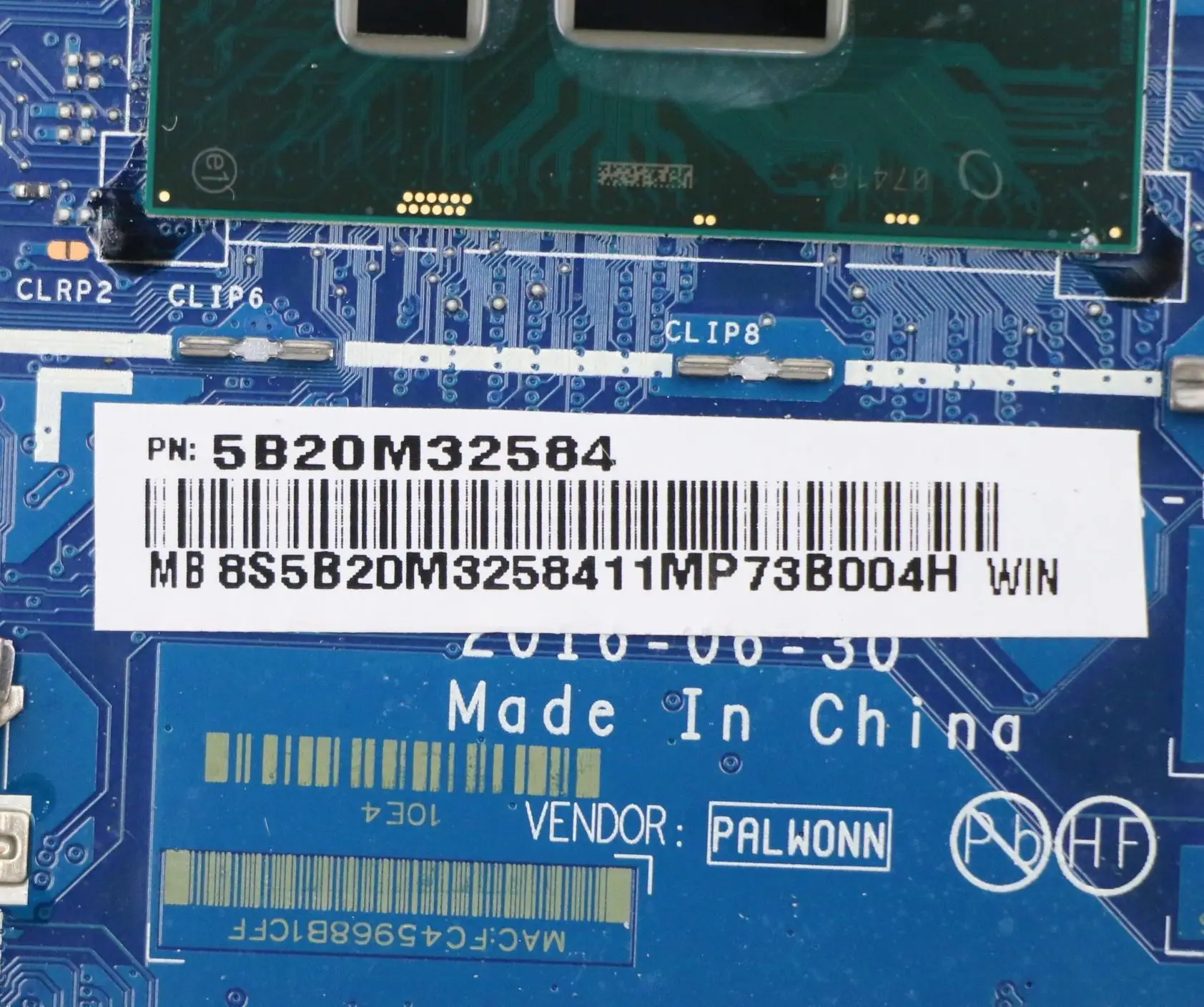 Imagem -06 - Placa-mãe Compatível do sn La-e221p Fru pn 5b20m32584 Cpu I57200u C80vc Uma Nbl Número do Modelo do Nfp Múltiplo Opcional Yoga 51015ikb