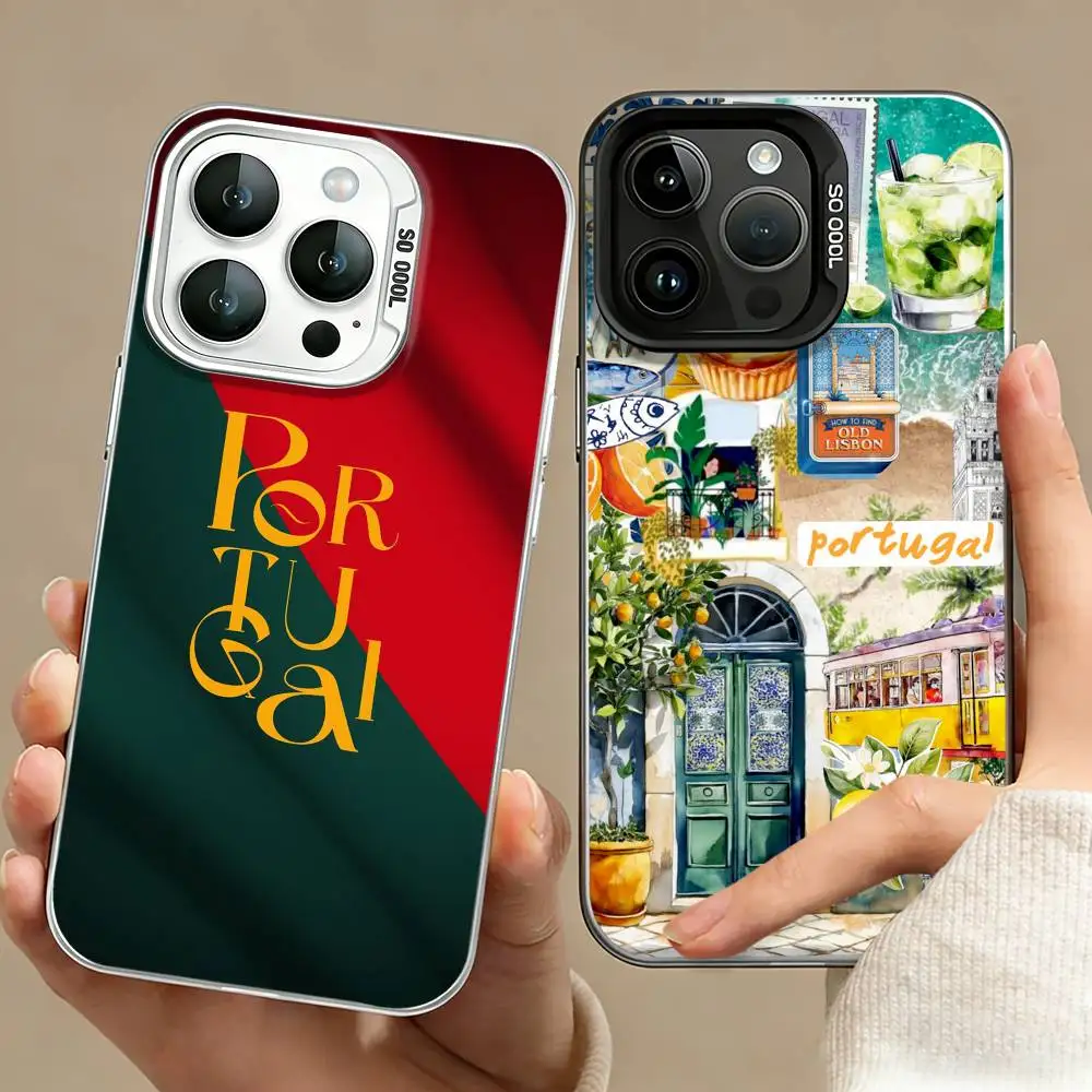 

Portugal Culture A-Art Phone Case For iPhone 17,16,15,14,13,12,11 Plus,Pro Max,XS,Colored silver phone case