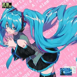 Cartoon Anime Hatsune Miku car sticker Fashion Laser waterproof Scratch obstruction Decorative stickers Computer case sticker