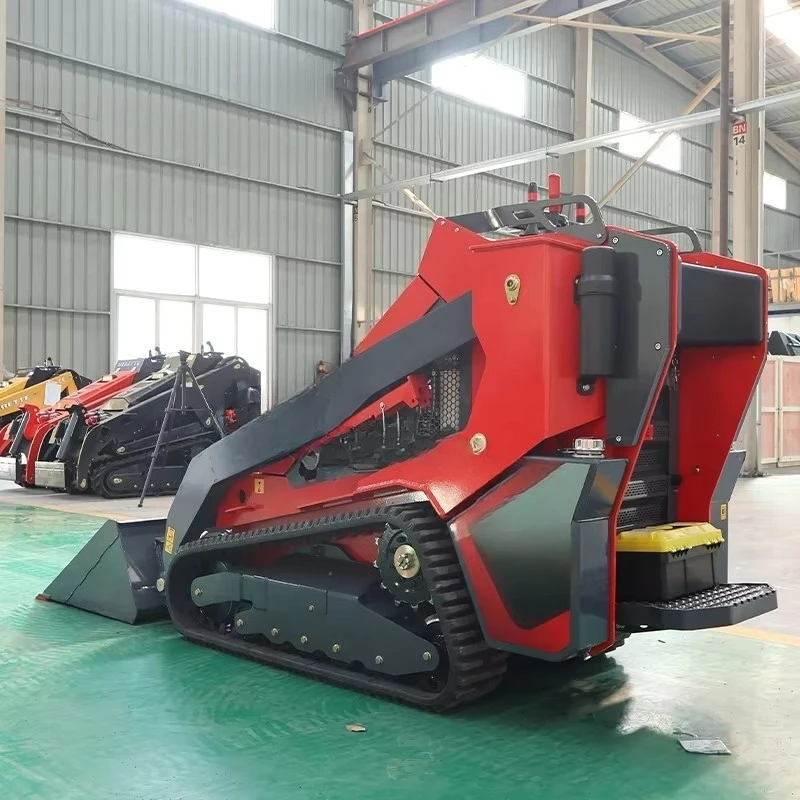 Type Mini Skid Steer Loader Three Cylinder Multi Function Brush Cutter Excavator Ripper Small Size
