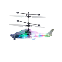 Gesture Sensing RC Helicopter Smart Levitation Led Light Altitude Hold Charging Transparent RC Drone Aircraft Model Toys for Kid