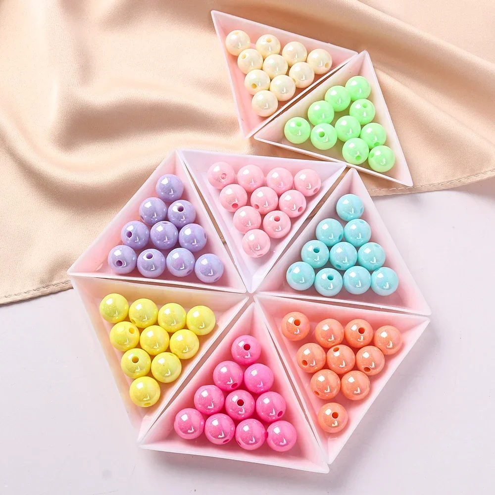 

6/8/10/12MM Bracelets Acrylic Beads Charm Acrylic Beads For Jewelry Making DIY Handmade Accessories Jewelry Materials