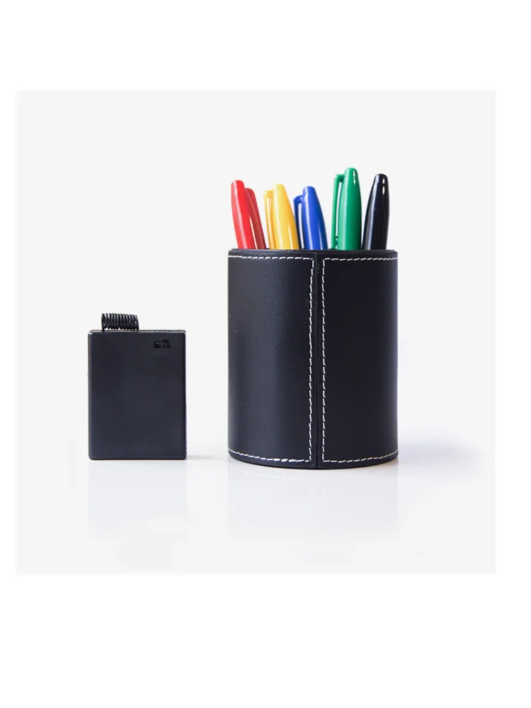 Color Pen Prediction - Leather Pen Holder Magic Tricks Prophecy Professional Magician Close Up Illusion Gimmick Prop Mentalism