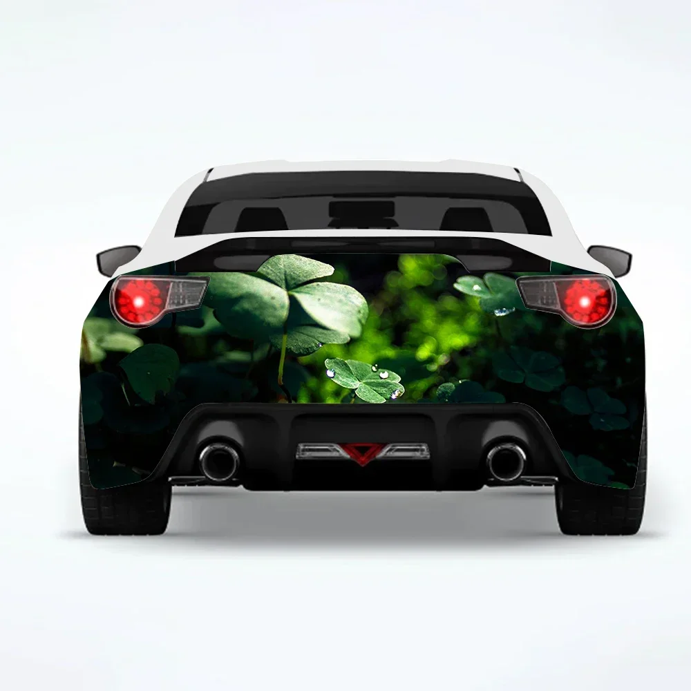 

Green Clover Car Rear Wrap Car-Stickers Car-Decal Creative Sticker Car-Body Appearance Modification Decorative Stickers