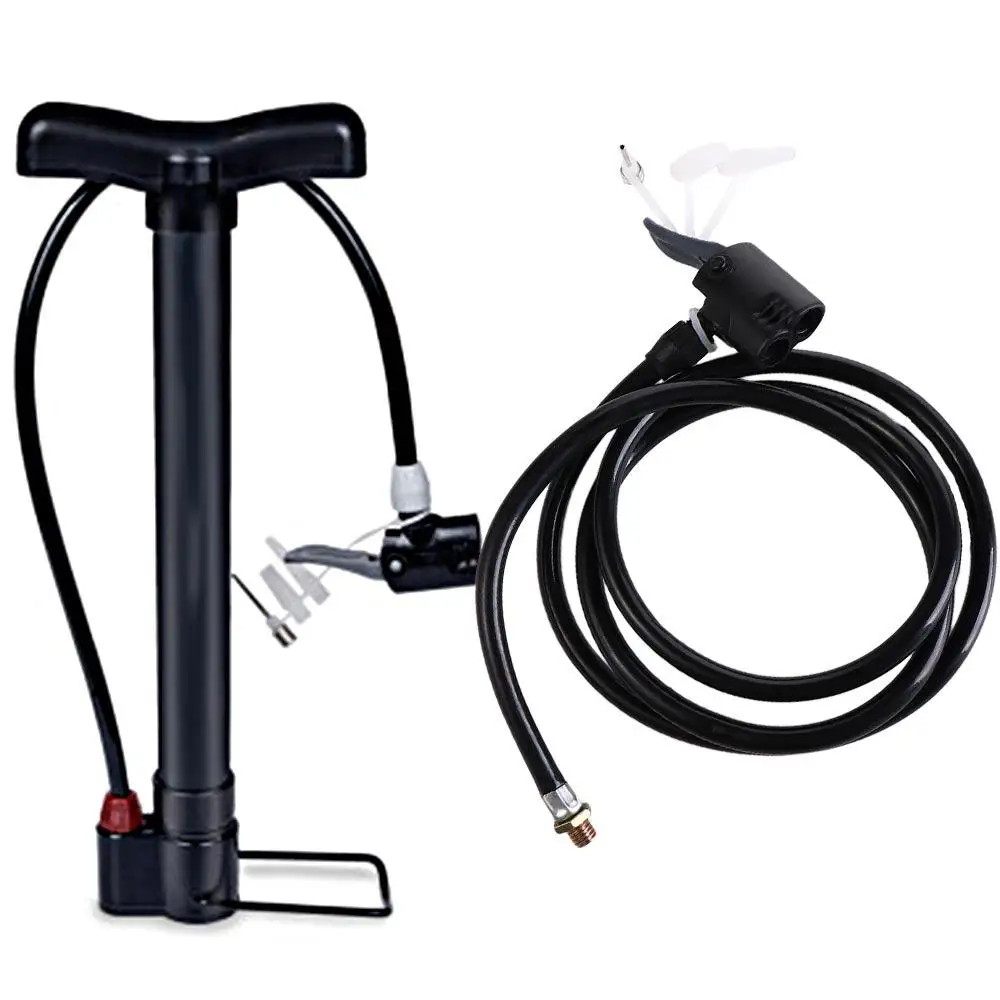 Lengthened Bicycle Pump Hose French Nozzles Air Line Air Pump Connector 125cm 2 in 1 Air Pump Extension Tube Hose Accessories