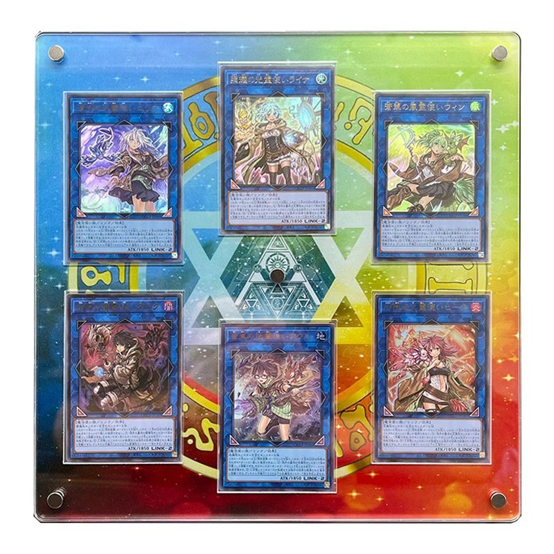 Diy Self Made Yu-Gi-Oh! Ash Blossom Snow Rabbit Acrylic Stuck Brick Wynn The Wind Charmer Card Display Stand Card Not Included