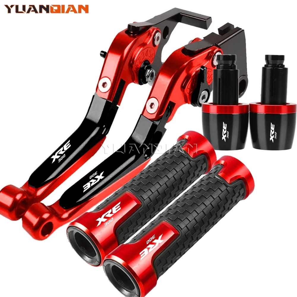 

For Honda XRE 300 XRE300 2022 2023 2024 Motorcycle Adjustable Brake Clutch Levers 7/8''22MM Hand Handlebar grips Handle Ends Cap