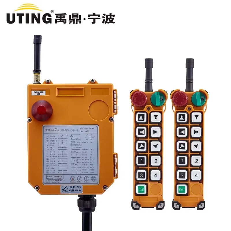 

F24-10D industrial remote control AC/DC double speeds control,2 transmitter and 1receiver