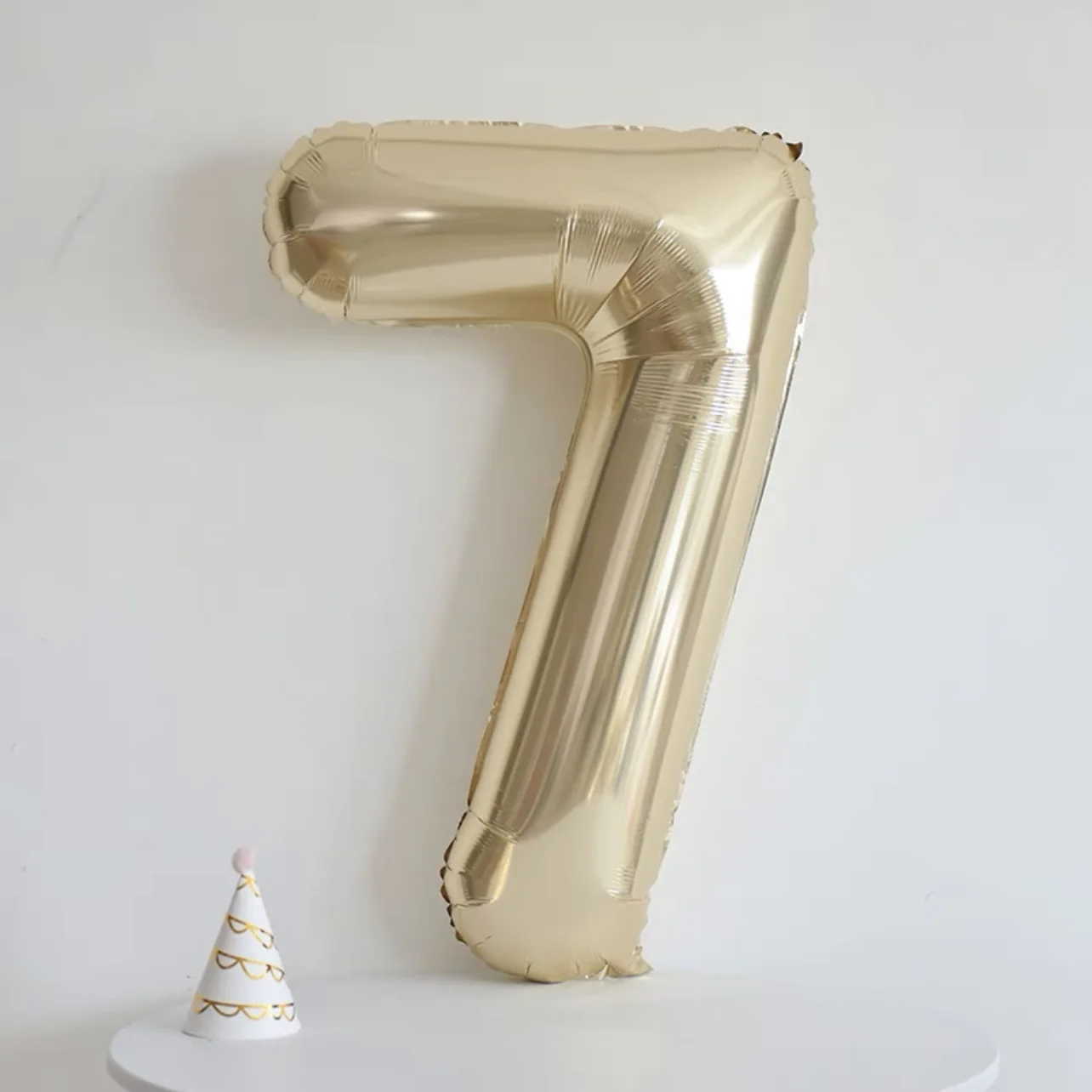 Geburtstagsballon mit Champagner-Gold-Zahlen, 101,6 cm, große Chrom-Gold-Zahlen-Folienballons für Geburtstag, Neujahr, Jahrestag, Dekoration – Detail 17