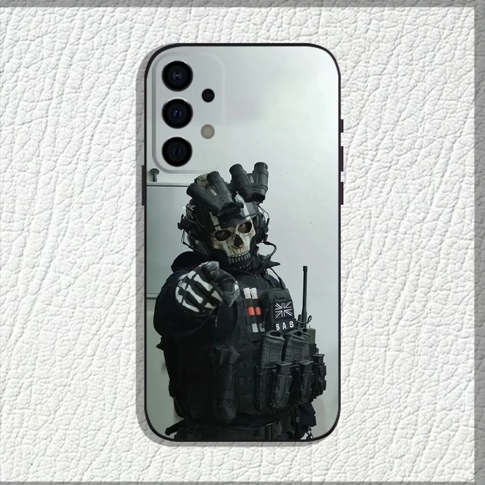 C-COD Call Of D-Duty Ghost Phone Case For Samsung Galaxy A13,A21s,A22,A31,A32,A52,A53,A71,A80,A91 Soft Black Shell