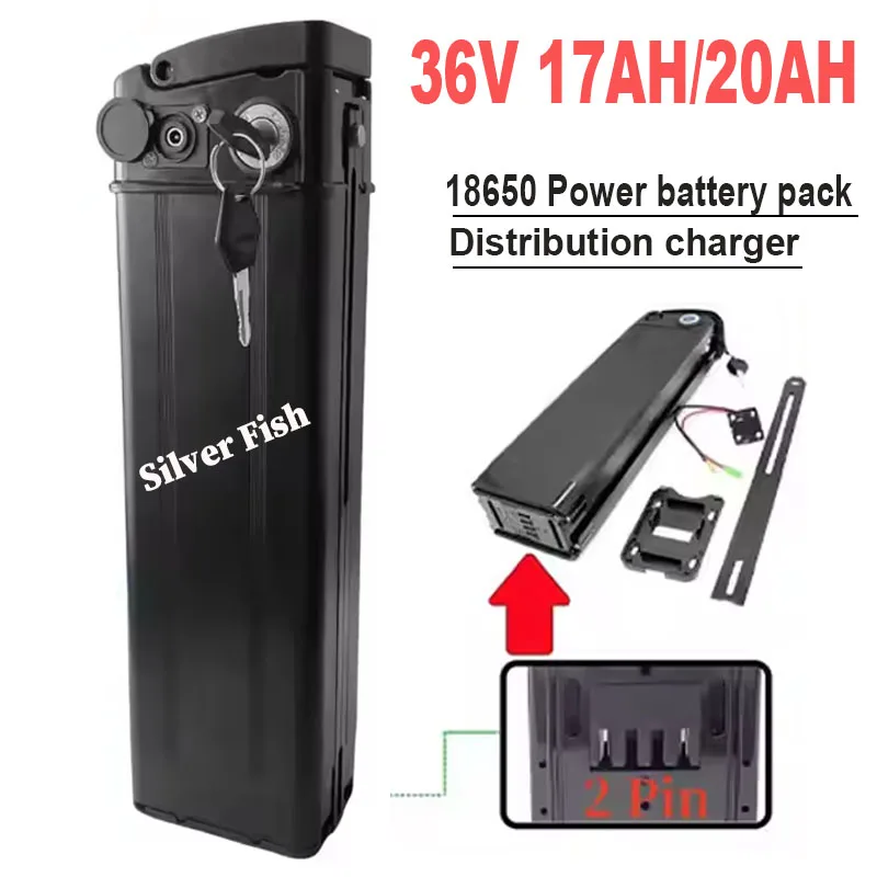 36 فولت 48 فولت 20 أمبير بطارية 18650 بطاريّة ليثيوم قابلة لإعادة الشحن المدمج في Bms لSilverfish 250 واط-750 واط طقم محرك بافانغ مع شاحن