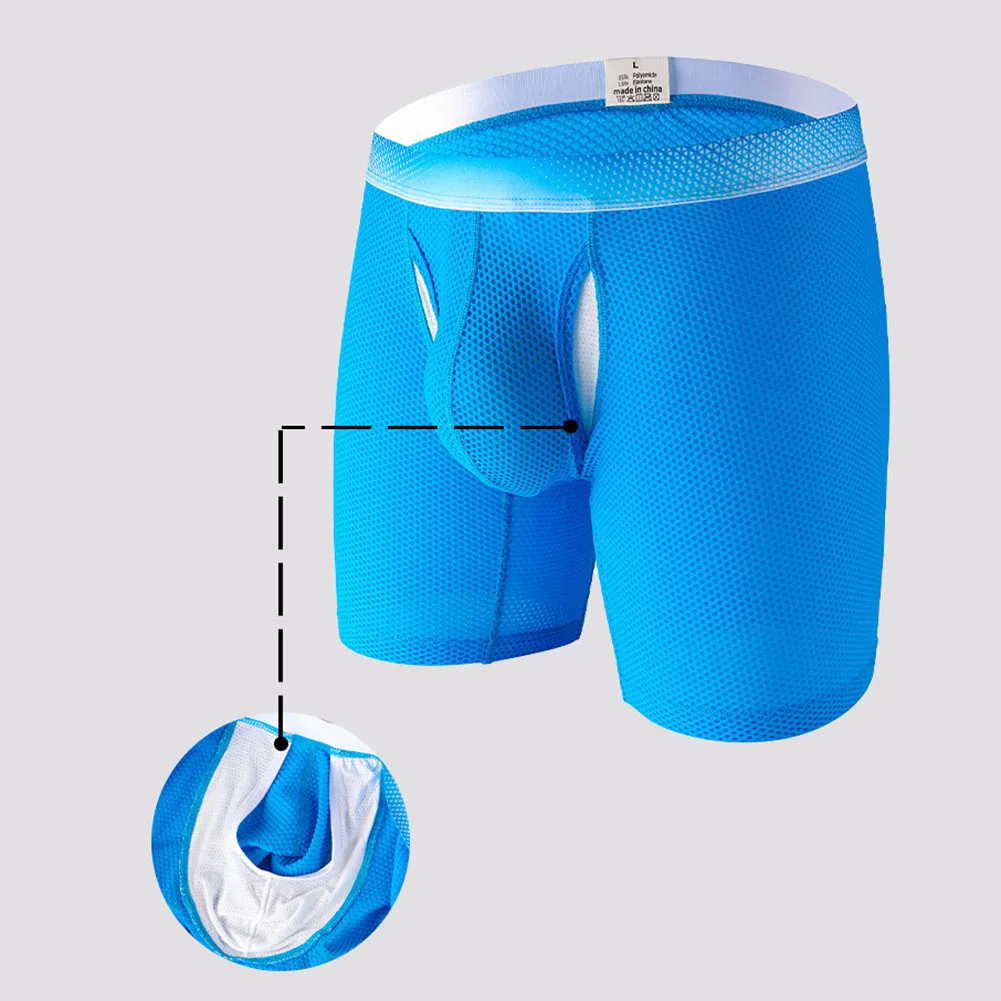 

Man Casual Boxer Wear Resistant Leg Sports Underwear Men's Panties Underpants U Convex Pouch Boxer Briefs Shorts