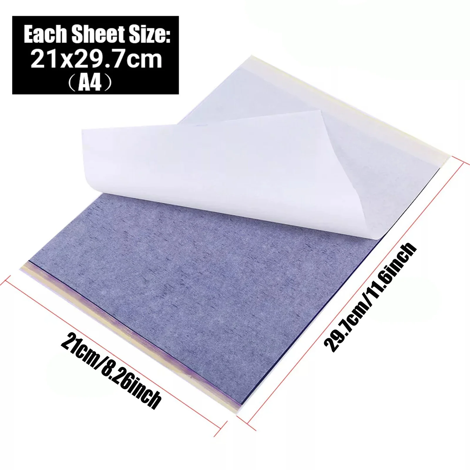 100PCS Professional Tattoo Transfer Papers A4 Tattoo Stencil Paper Carbon Thermal Copy Paper Tattoo Transfer Machine Accessory