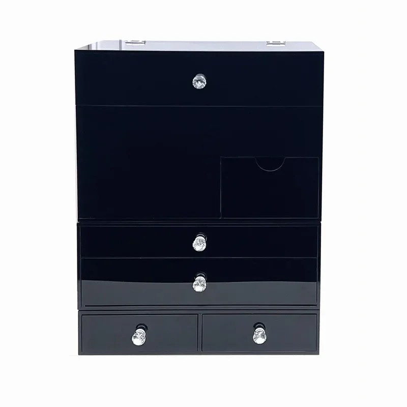 

Cosmetics Storage Box Lipstick Skin Care Brush Household Dresser Large Capacity Dustproof Premium Desktop Shelf
