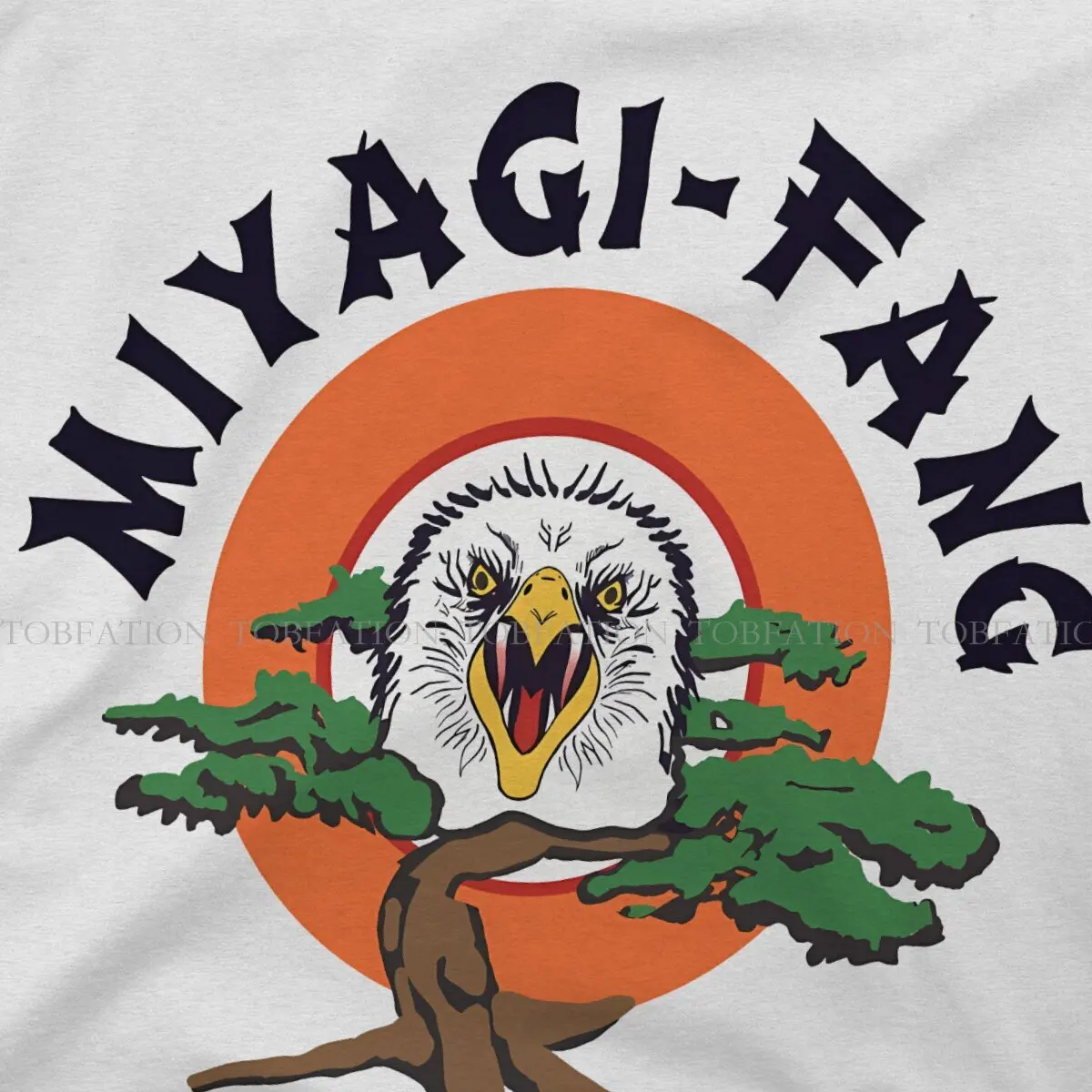 Eagle Men\'s TShirt MIYAGI FANG KARATE Individuality T Shirt 100% Cotton Graphic Sweatshirts New Trend