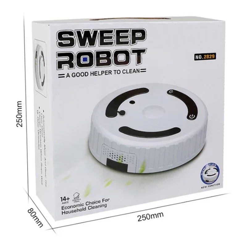 Automatic Sweeper Robot Vacuum Cleaner Auto-Recharge 2500Pa Suction Planning Low Noise 2000mAH Humidifier Automatic Sensing