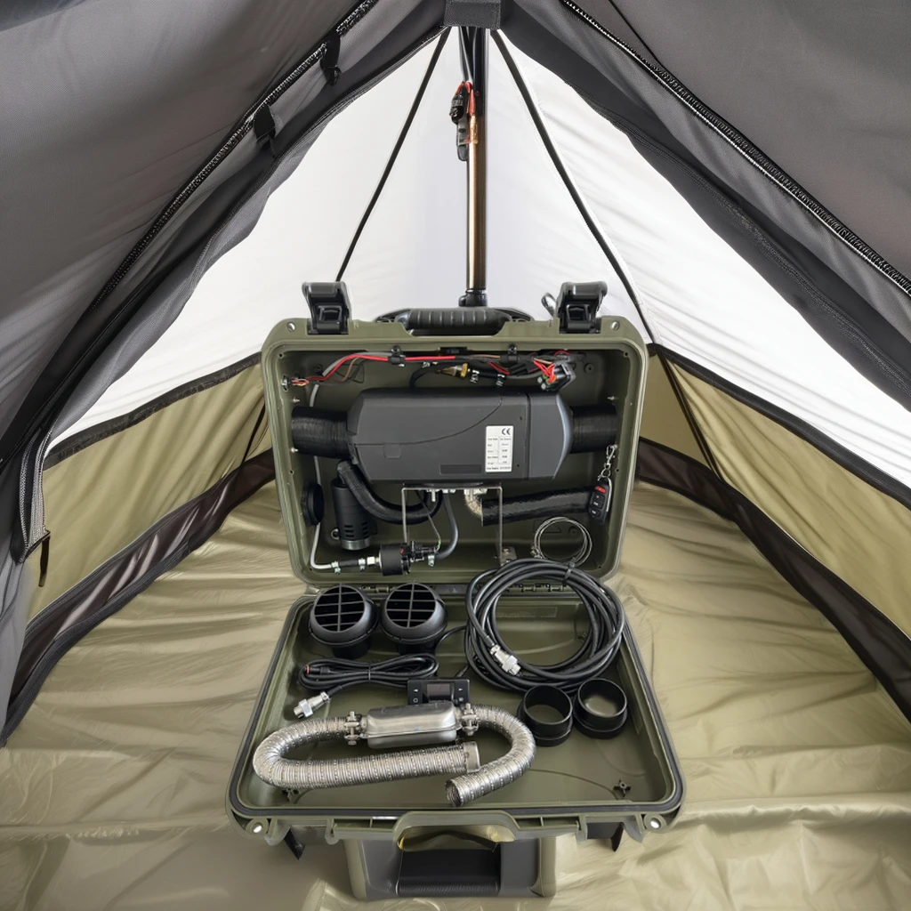 

Universal Air Diesel Heater 2kw All In One 12V&24V Parking Diesel Air Heater Portable Tent Camping Diesel Heater