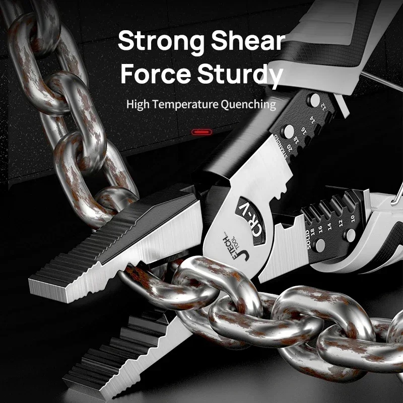 

Тиски-клещи, плоскогубцы, многофункциональные универсальные тигровые Daquan, электрик с острым носом