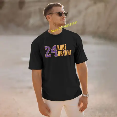 ​​​​​​Personalized customized Kobe Bryant men's 100% cotton casual comfortable round neck short-sleeved T-shirt