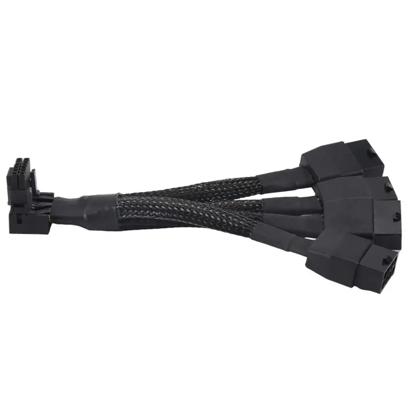 AED7-1 PCS 4X8pin PCI-E To 16Pin(12+4) PCI-E 5.0 12VHPWR Connector 90-Degree Elbow Cable P8X4 To 16PIN-B